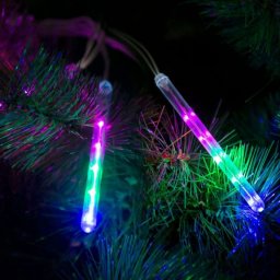 Meteor jégcsap – 60 LED – 11,5 cm – Multicolor – 3 x AA