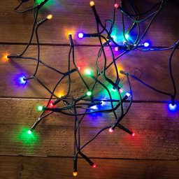 LED fényfüzér, multi, 40 LED, 3,2 méter