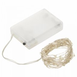 LED fényfüzér, meleg fehér, 8 méter, beltéri, 80 LED