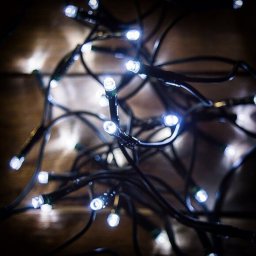 LED fényfüzér, hideg fehér, 120 LED, 9,6 méter