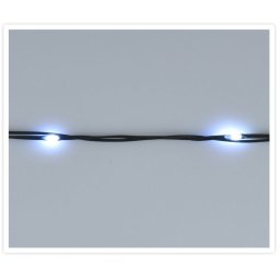 9 méteres 120 LED-es fénylánc, hálózati adapterrel - hideg fehér