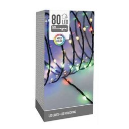 80 LED-es, 6 méteres fénylánc hálózati adapterrel - többszínű (RGB)