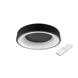 MasterLED Galaxis Nova 54 W-os, 40x8 cm fekete LED távirányítós mennyezeti lámpa