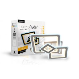 Lucero Ryder 130 W-os, 50 cm átmérőjű fehér LED távirányítós és mobil applikációval vezérelhető mennyezeti lámpa