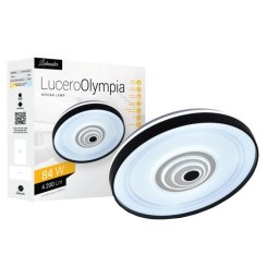 Lucero Olympia 84 W-os, 50 cm átmérőjű fehér LED távirányítós és mobil applikációval vezérelhető mennyezeti lámpa