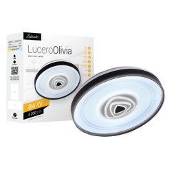 Lucero Olivia 84 W-os, 50 cm átmérőjű fehér LED távirányítós és mobil applikációval vezérelhető mennyezeti lámpa
