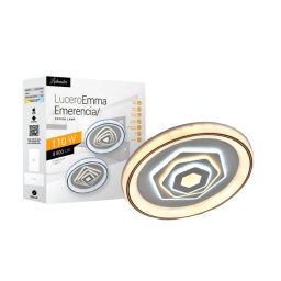 Lucero Evelin 110 W-os, 50 cm átmérőjű fehér LED távirányítós és mobil applikációval vezérelhető mennyezeti lámpa