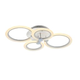 LEDmaster Prémium Lucero Mick 85 W-os, 62x40 cm átmérőjű fehér LED távirányítós mennyezeti lámpa