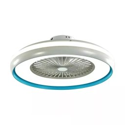 45W kék gyűrűs ventilátor 35W beépített világítással, állítható színhőmérséklettel, távirányítóval