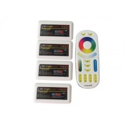 Mi Light - 4 csatornás RGBW távirányító + 4 db vezérlő