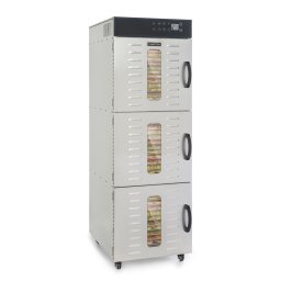 Klarstein Master Jerky 550, aszalógép, 2400 W, 30 - 90 °C, 24 órás időzítő, rozsdamentes acél, ezüst (DHY9-MasterJerky550)