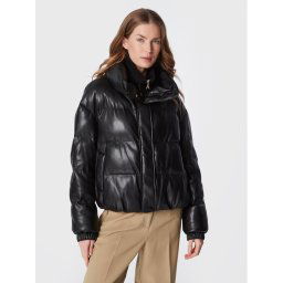 Patrizia Pepe Műbőr dzseki 2O0022/E005-K103 Fekete Regular Fit