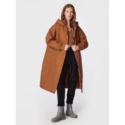 United Colors Of Benetton Pehelykabát 25WUDN00T Barna Oversize