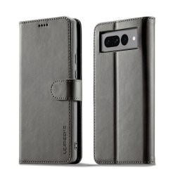 IMEEKE Wallet borító a Google Pixel 7 telefonhoz szürke