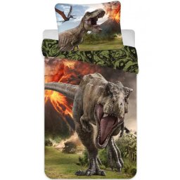 Jurassic World Vulkán 2 Részes Ágynemű-Garnitúra 140x200+70x90 cm