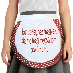 Holnap férjhez megyek,de - Tréfás kötény