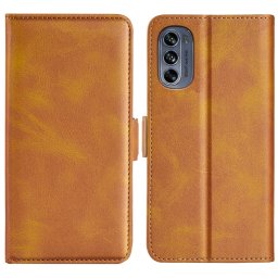 SIDE Wallet tok Motorola Moto G62 5G világosbarna
