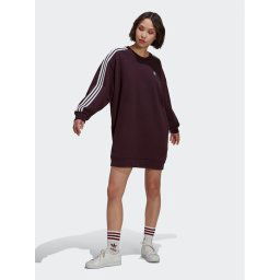 adidas Kötött ruha adicolor HM4689 Bordó Relaxed Fit