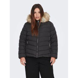 ONLY Carmakoma Pehelykabát Newellan 15243736 Fekete Regular Fit