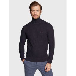 Tommy Hilfiger Garbó Exaggerated Structure MW0MW29109 Sötétkék Regular Fit