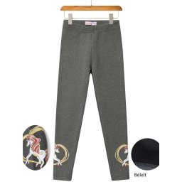 Unikornis meleg thermo leggings szürke