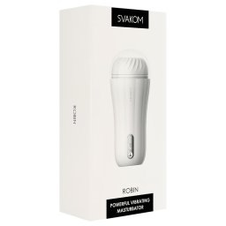 Svakom Robin - akkus maszturbátor férfiaknak (fehér)