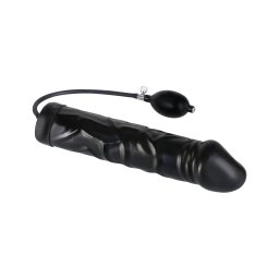 You2Toys - latex, pumpálható élethű análtágító (fekete)
