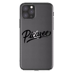 Átlátszó szilikon tok az alábbi mobiltelefonokra Apple iPhone 11 Pro - Picasee - old logo - black