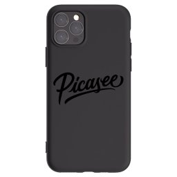 Fekete szilikon tok az alábbi mobiltelefonokra Apple iPhone 11 Pro - Picasee - old logo - black