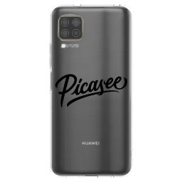Átlátszó szilikon tok az alábbi mobiltelefonokra Huawei P40 Lite - Picasee - old logo - black