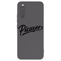 Fekete szilikon tok az alábbi mobiltelefonokra Sony Xperia 10 II - Picasee - old logo - black