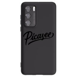 Fekete szilikon tok az alábbi mobiltelefonokra Huawei P40 - Picasee - old logo - black