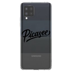 Átlátszó szilikon tok az alábbi mobiltelefonokra Samsung Galaxy A42 A426B - Picasee - old logo - black