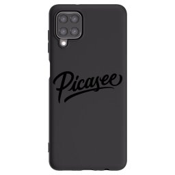 Fekete szilikon tok az alábbi mobiltelefonokra Samsung Galaxy M12 M127F - Picasee - old logo - black
