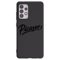 Fekete szilikon tok az alábbi mobiltelefonokra Samsung Galaxy A52s 5G A528B - Picasee - old logo - black