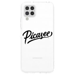 Átlátszó szilikon tok az alábbi mobiltelefonokra Samsung Galaxy A22 A225F 4G - Picasee - old logo - black