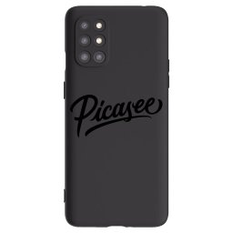 Fekete szilikon tok az alábbi mobiltelefonokra OnePlus 8T - Picasee - old logo - black