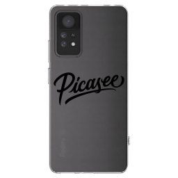 Átlátszó szilikon tok az alábbi mobiltelefonokra Xiaomi Redmi Note 11 Pro - Picasee - old logo - black