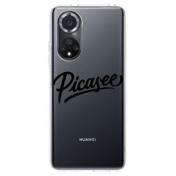 Átlátszó szilikon tok az alábbi mobiltelefonokra Huawei Nova 9 SE - Picasee - old logo - black