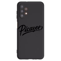 Fekete szilikon tok az alábbi mobiltelefonokra Samsung Galaxy A13 4G A135 - Picasee - old logo - black