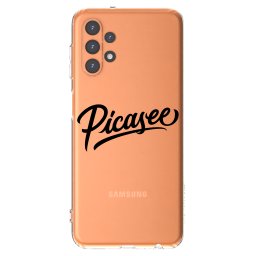 Átlátszó szilikon tok az alábbi mobiltelefonokra Samsung Galaxy A13 4G A135 - Picasee - old logo - black