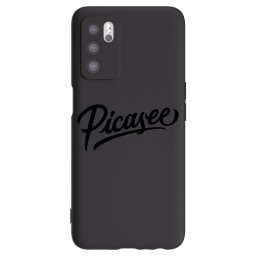 Fekete szilikon tok az alábbi mobiltelefonokra OPPO A16 - Picasee - old logo - black