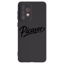 Fekete szilikon tok az alábbi mobiltelefonokra Samsung Galaxy A33 5G A336 - Picasee - old logo - black