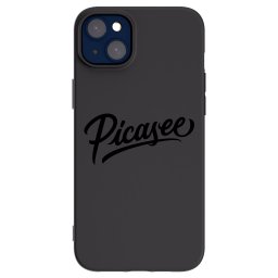 Fekete szilikon tok az alábbi mobiltelefonokra Apple iPhone 14 Plus - Picasee - old logo - black
