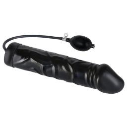You2Toys - latex, pumpálható análtágító - nagy (fekete)