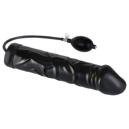 You2Toys - latex, pumpálható élethű análtágító (fekete)