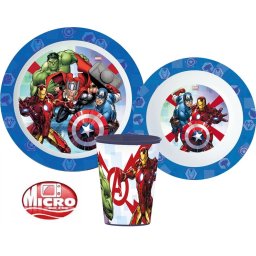 Bosszúállók Avengers mikrózható gyerek étkészlet
