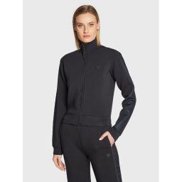 Guess Pulóver New Allie Scuba V2YQ17 K7UW2 Fekete Regular Fit