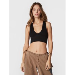 BDG Urban Outfitters Felső 74196072 Fekete Slim Fit