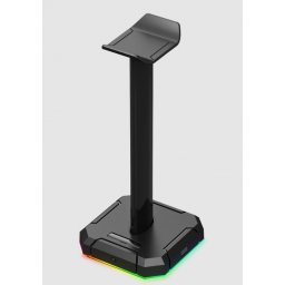 Gaming fejhallgató headset állvány + USB HUB RGB fekete Redragon Scepter Pro (HA300)